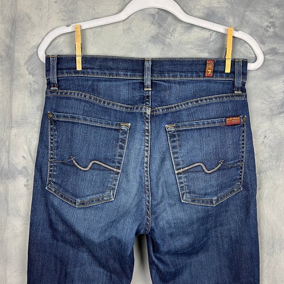 7 for All Mankind Airweft Demin Slimmy Jeans in Flash, Sz 28, $248 retail - Picture 1 of 9